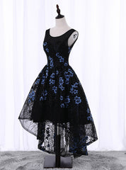 Black A-Line  Homecoming Dress