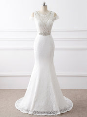 Mermaid Lace Beading Wedding Dress