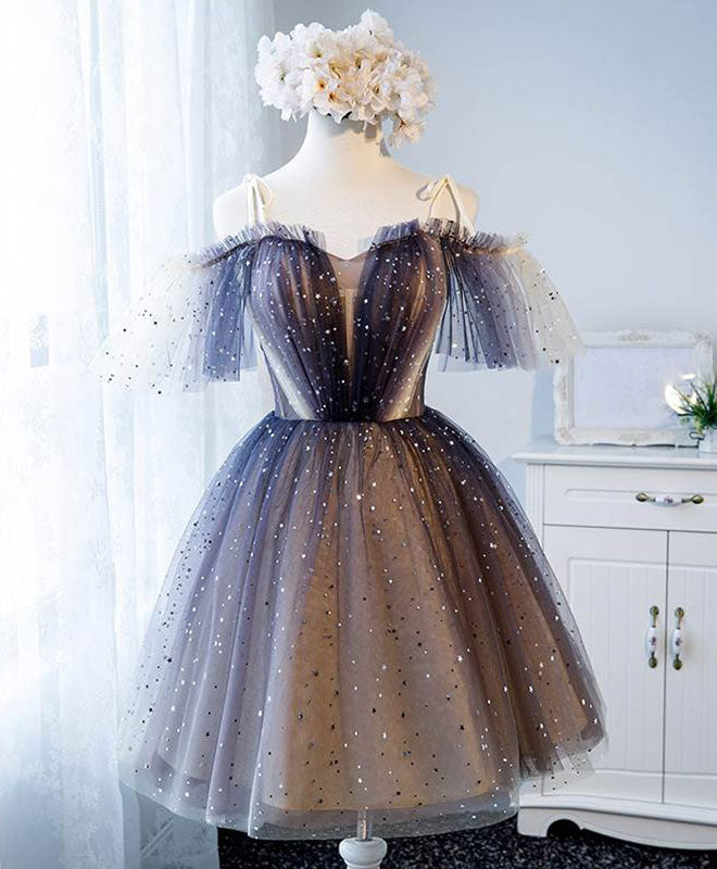 Cute Tulle Short Prom Dress, Cute Tulle Homecoming Dress